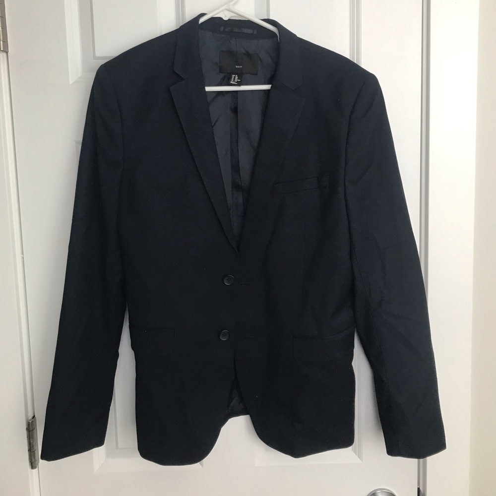 H&M Slim Fit Blue Suit